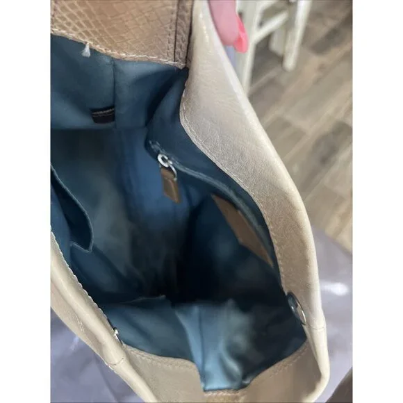 COACH purse Y2K Penelope Cream Tan Leather Hobo Adjustable Strap Shoulder Bag - Picture 7 of 8